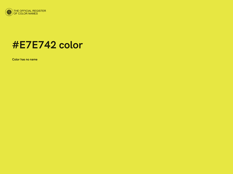 #E7E742 color image