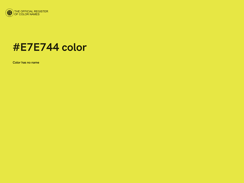 #E7E744 color image