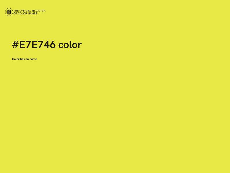 #E7E746 color image