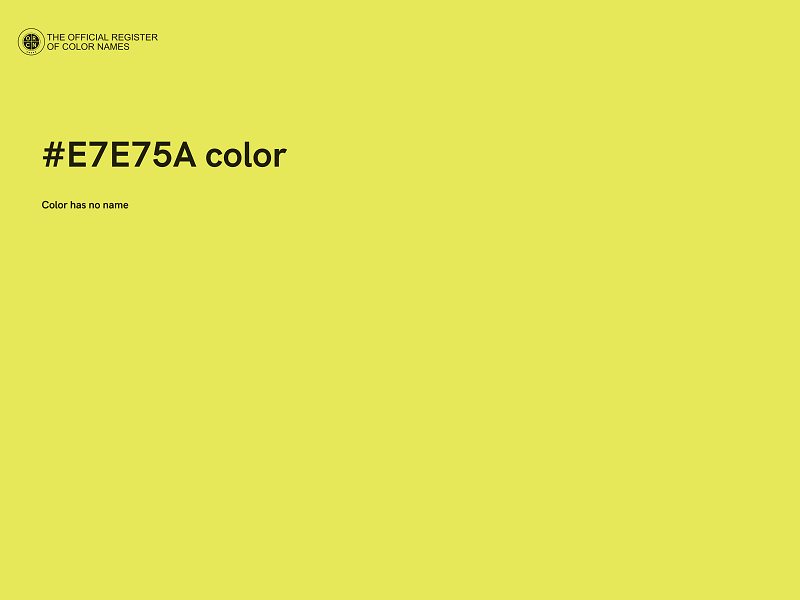 #E7E75A color image