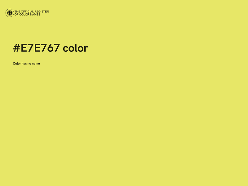 #E7E767 color image
