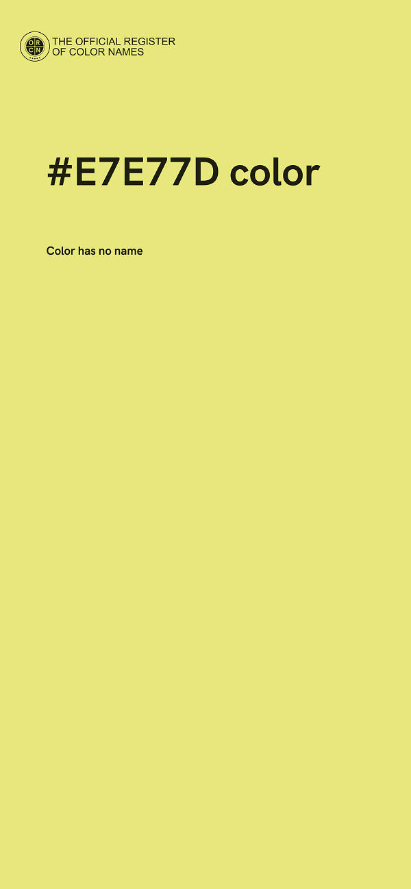 #E7E77D color image