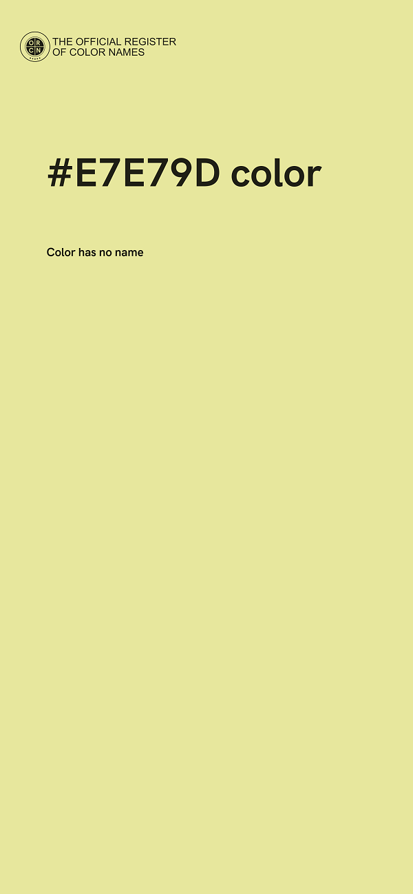 #E7E79D color image