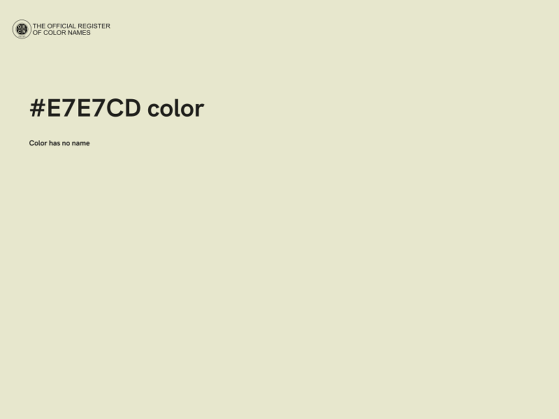 #E7E7CD color image