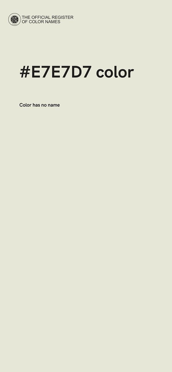 #E7E7D7 color image