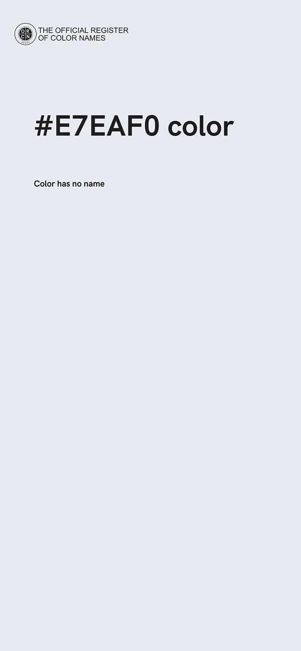 #E7EAF0 color image