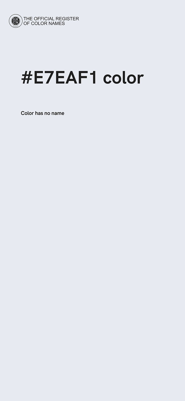 #E7EAF1 color image