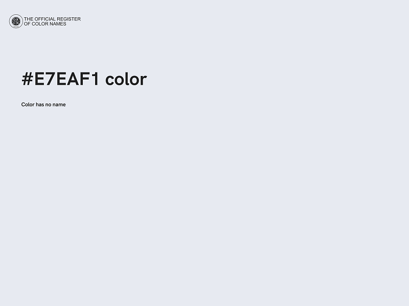 #E7EAF1 color image