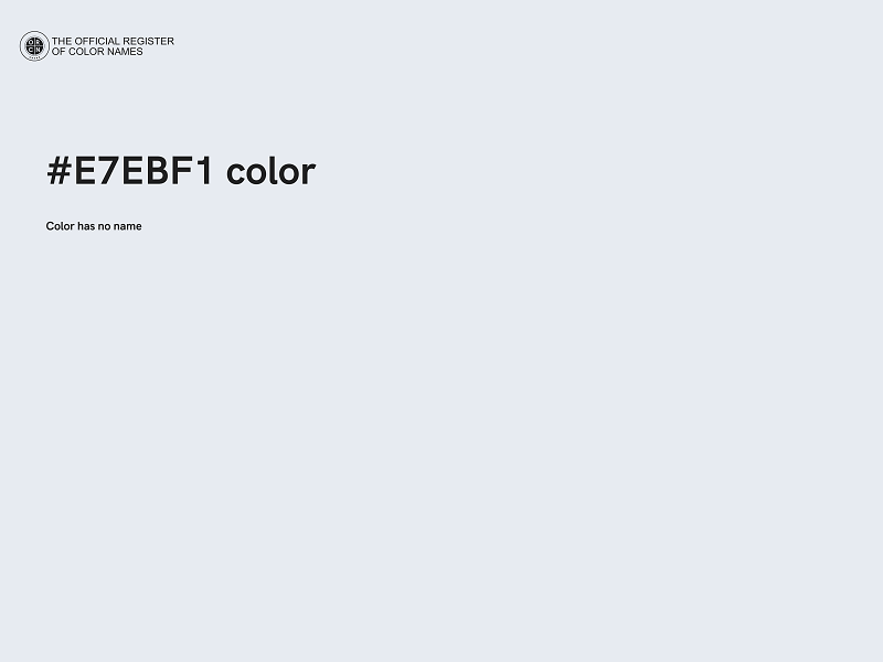 #E7EBF1 color image