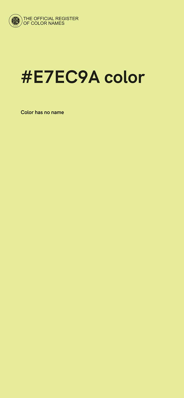 #E7EC9A color image