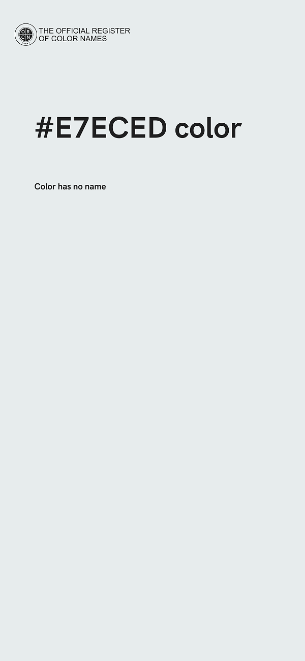 #E7ECED color image
