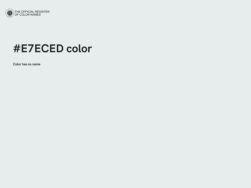 #E7ECED color image
