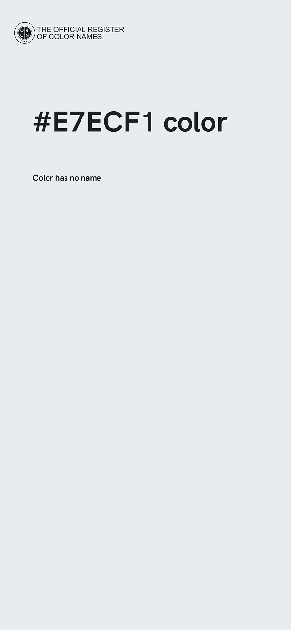 #E7ECF1 color image