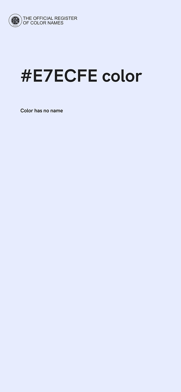 #E7ECFE color image