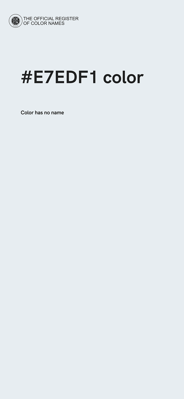 #E7EDF1 color image