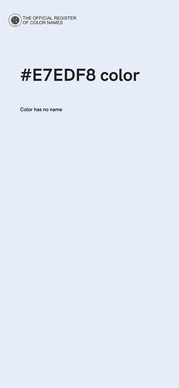 #E7EDF8 color image