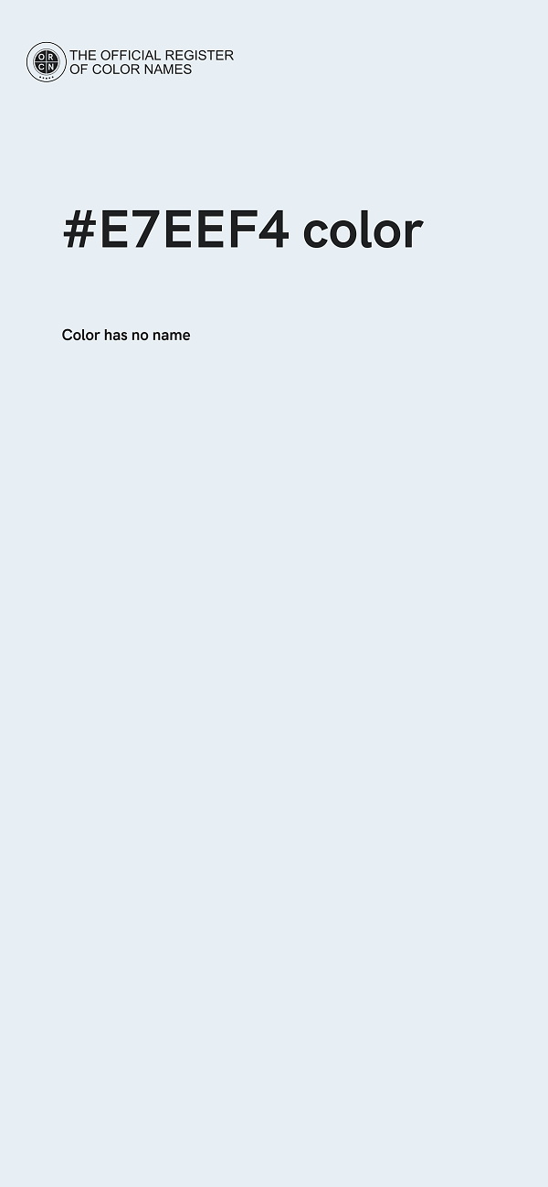 #E7EEF4 color image