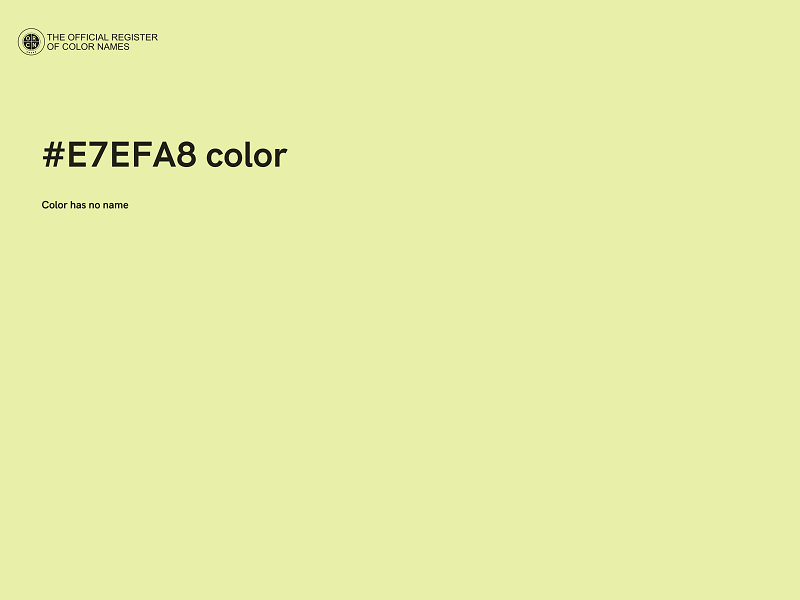#E7EFA8 color image