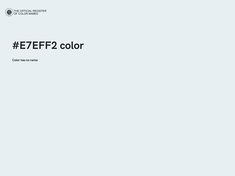 #E7EFF2 color image