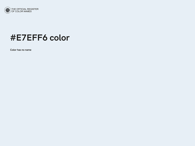 #E7EFF6 color image