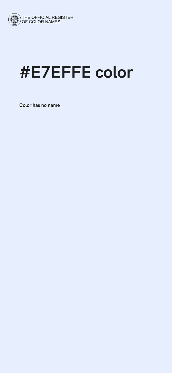#E7EFFE color image