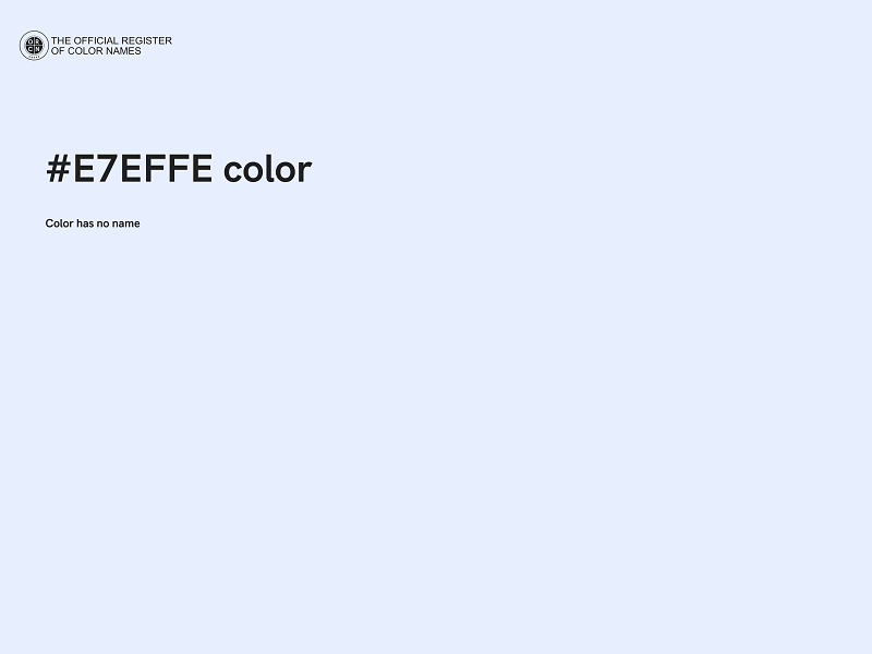 #E7EFFE color image