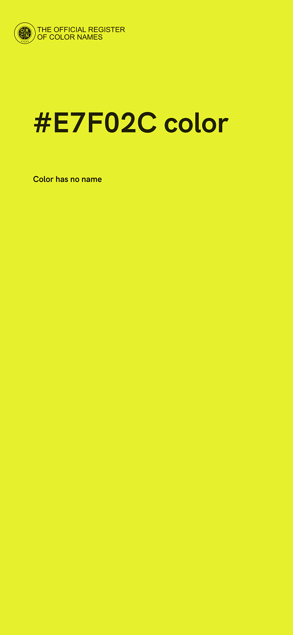 #E7F02C color image