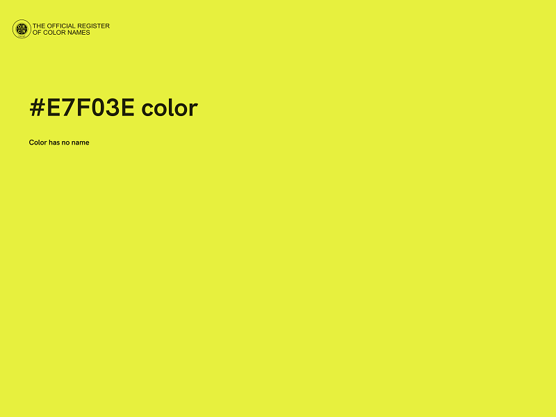 #E7F03E color image