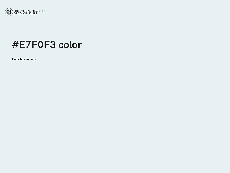 #E7F0F3 color image