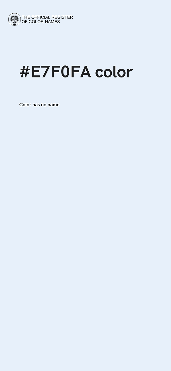 #E7F0FA color image