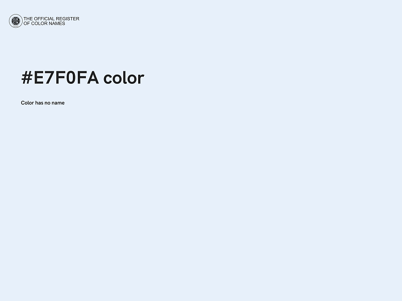 #E7F0FA color image