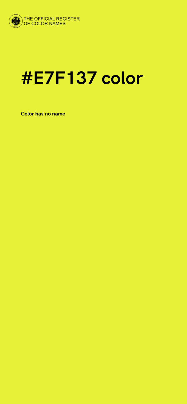 #E7F137 color image