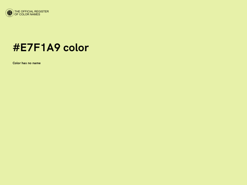 #E7F1A9 color image