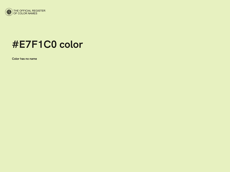 #E7F1C0 color image