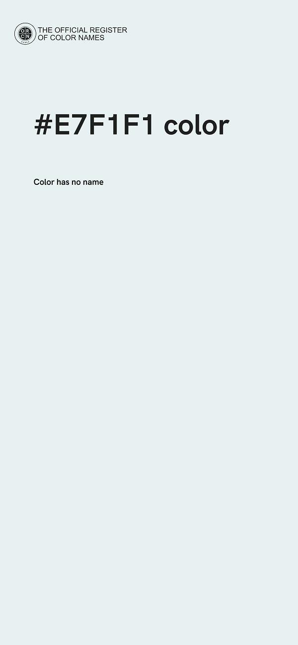 #E7F1F1 color image