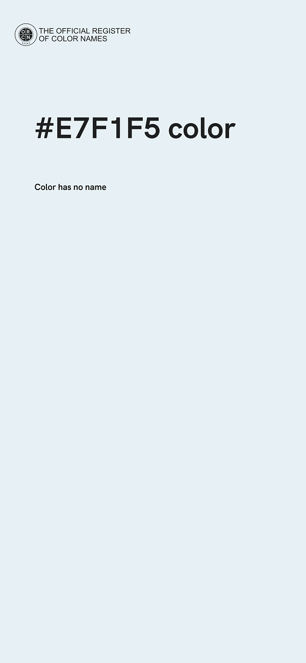 #E7F1F5 color image
