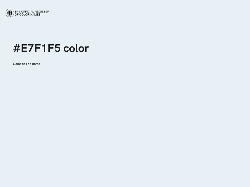 #E7F1F5 color image