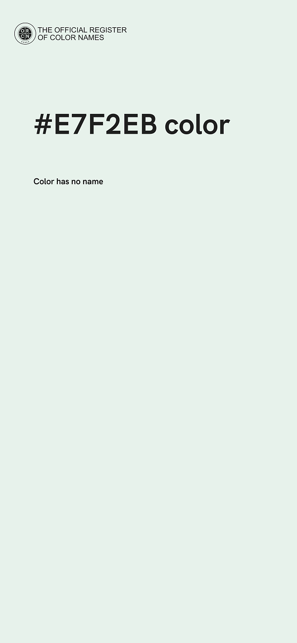 #E7F2EB color image