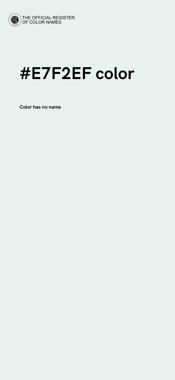#E7F2EF color image