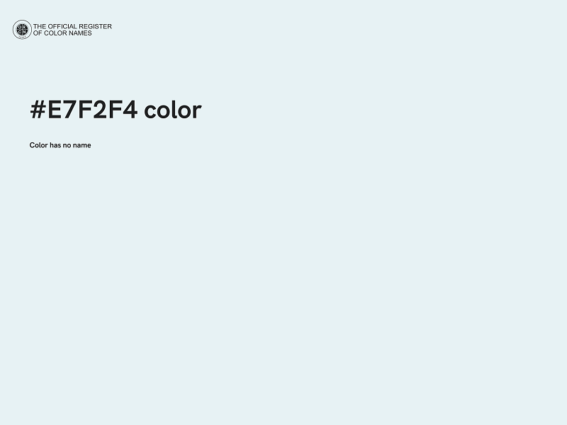 #E7F2F4 color image