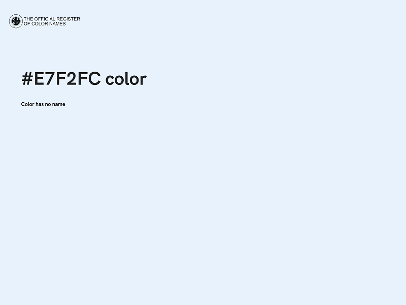 #E7F2FC color image