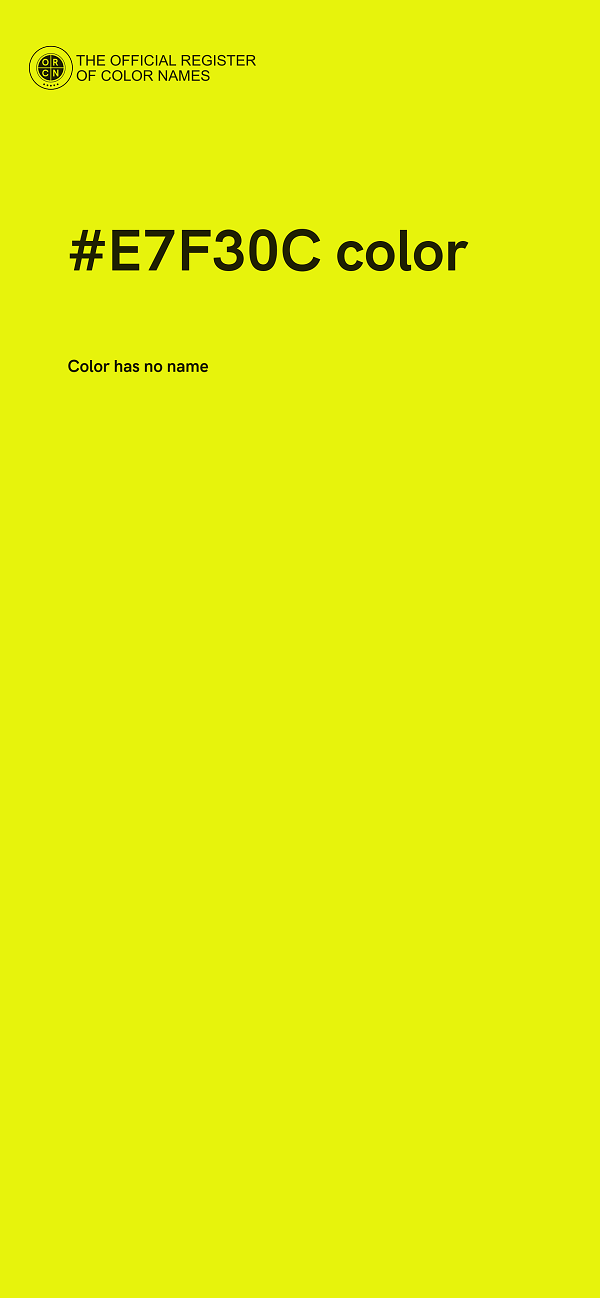 #E7F30C color image