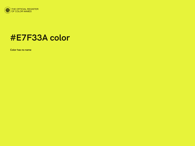 #E7F33A color image