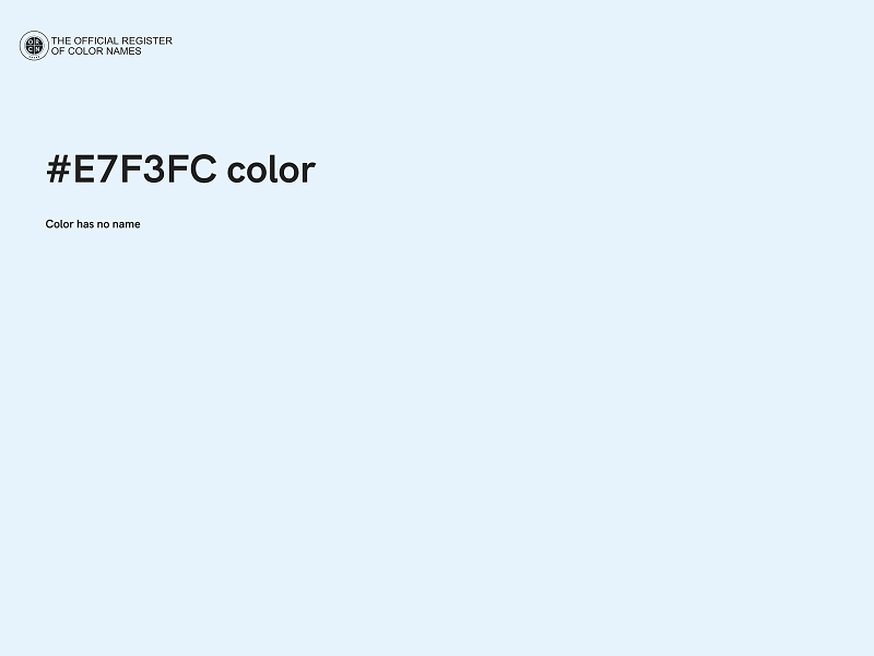 #E7F3FC color image