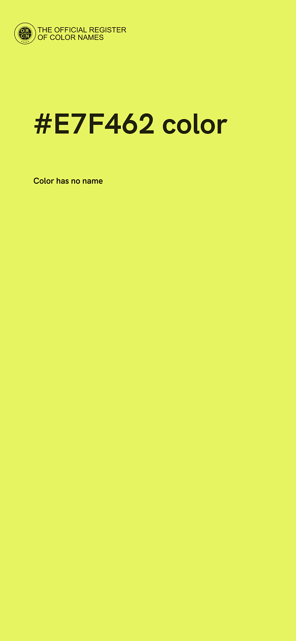 #E7F462 color image