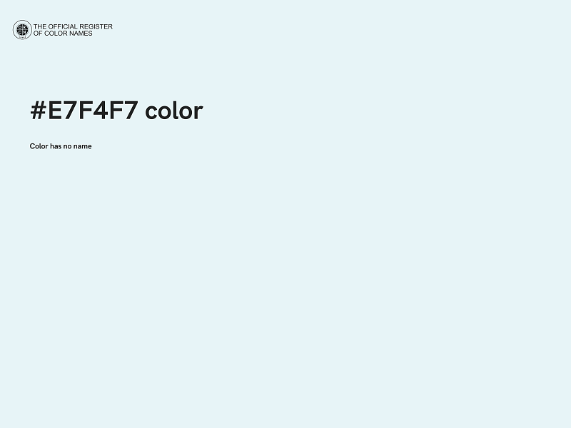 #E7F4F7 color image