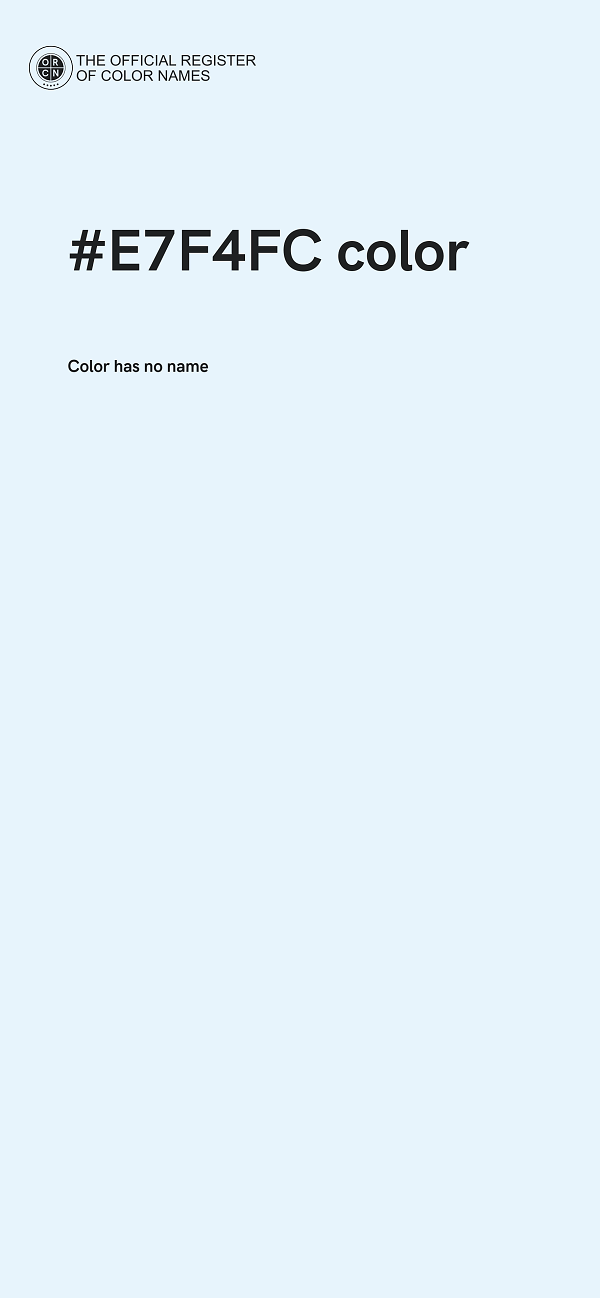 #E7F4FC color image