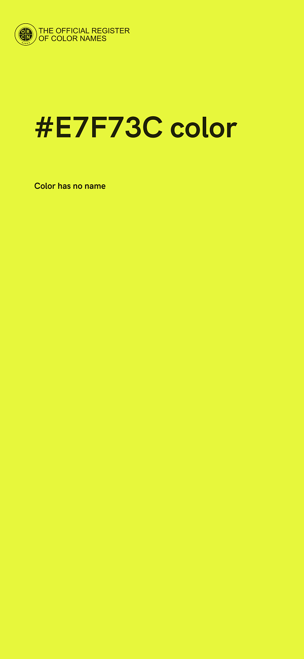 #E7F73C color image