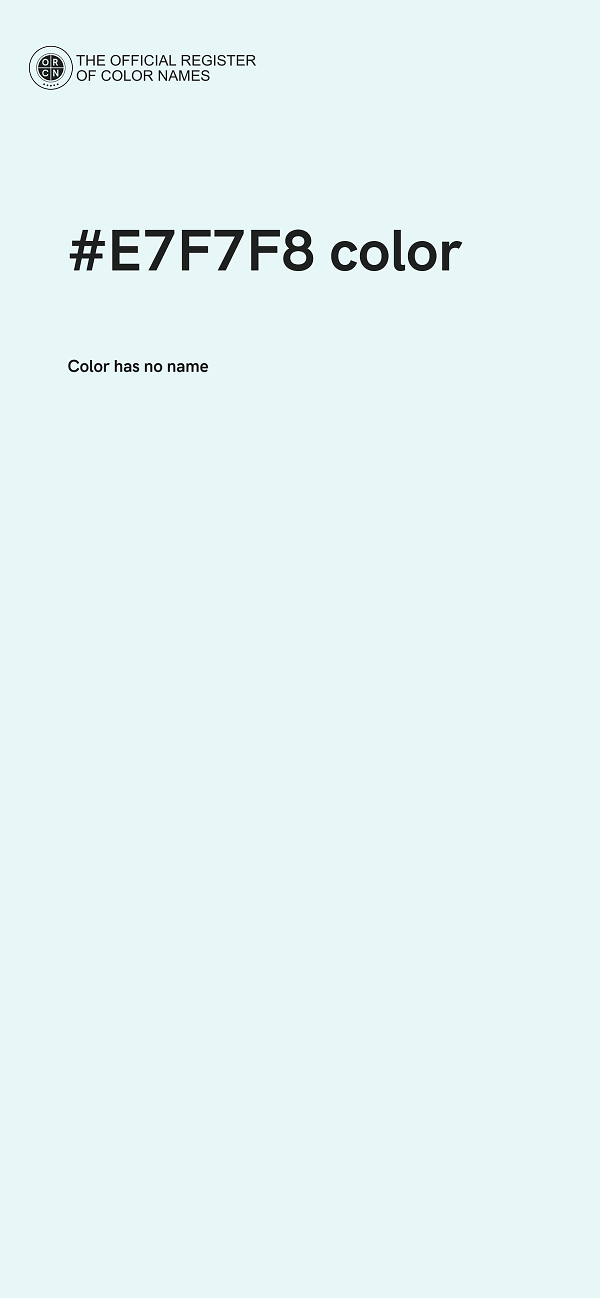 #E7F7F8 color image