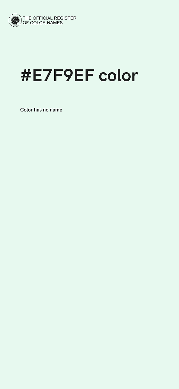 #E7F9EF color image